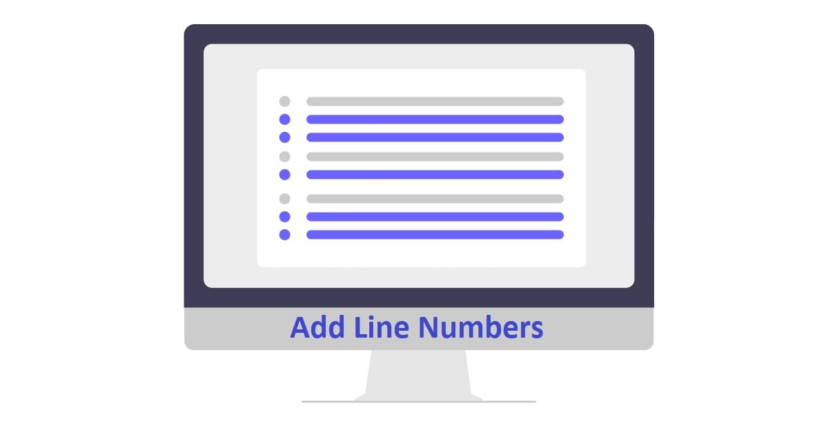 Add Line Numbers to your Content