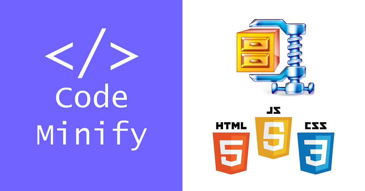 Minify HTML, CSS and JavaScript Code